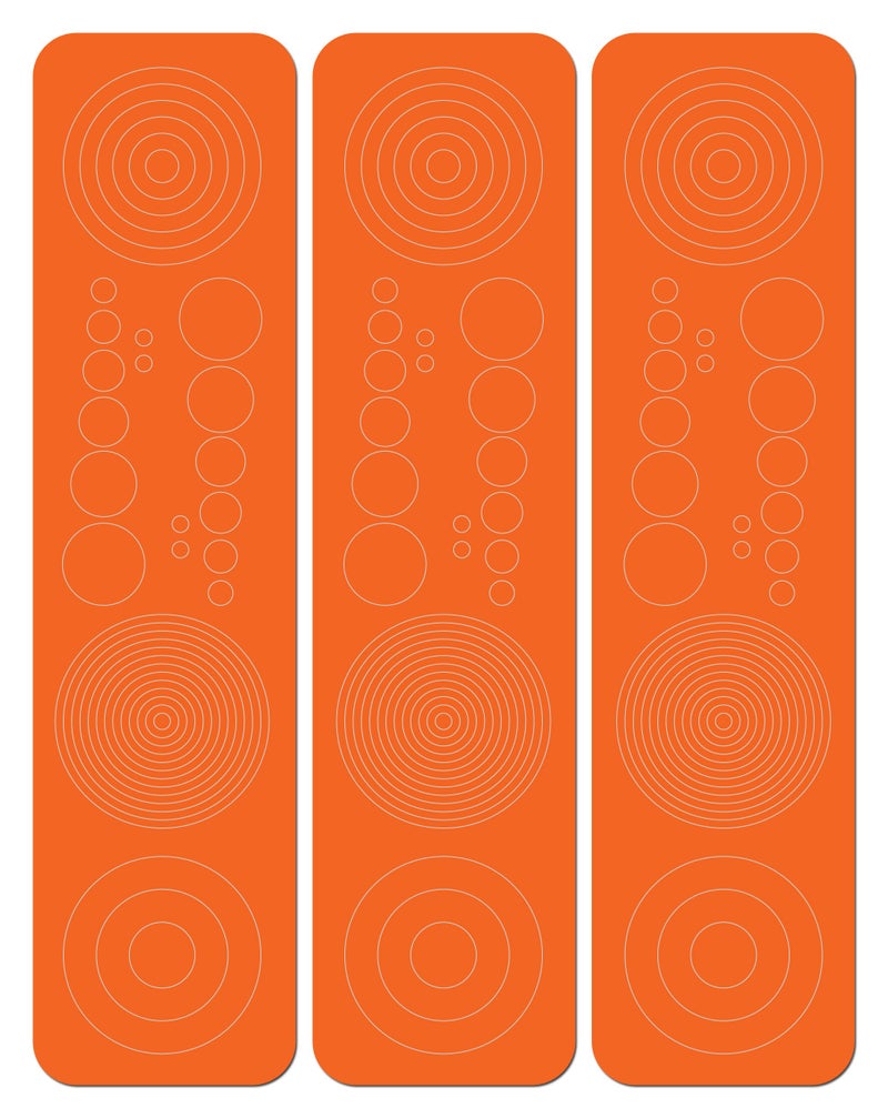 Perfect Strike Archery Circles and Dots Decals for Scope Lenses. Great for Practice or Competition. Perfect Strike Adhesive Backed Vinyl Decals. (Orange) - Image 1